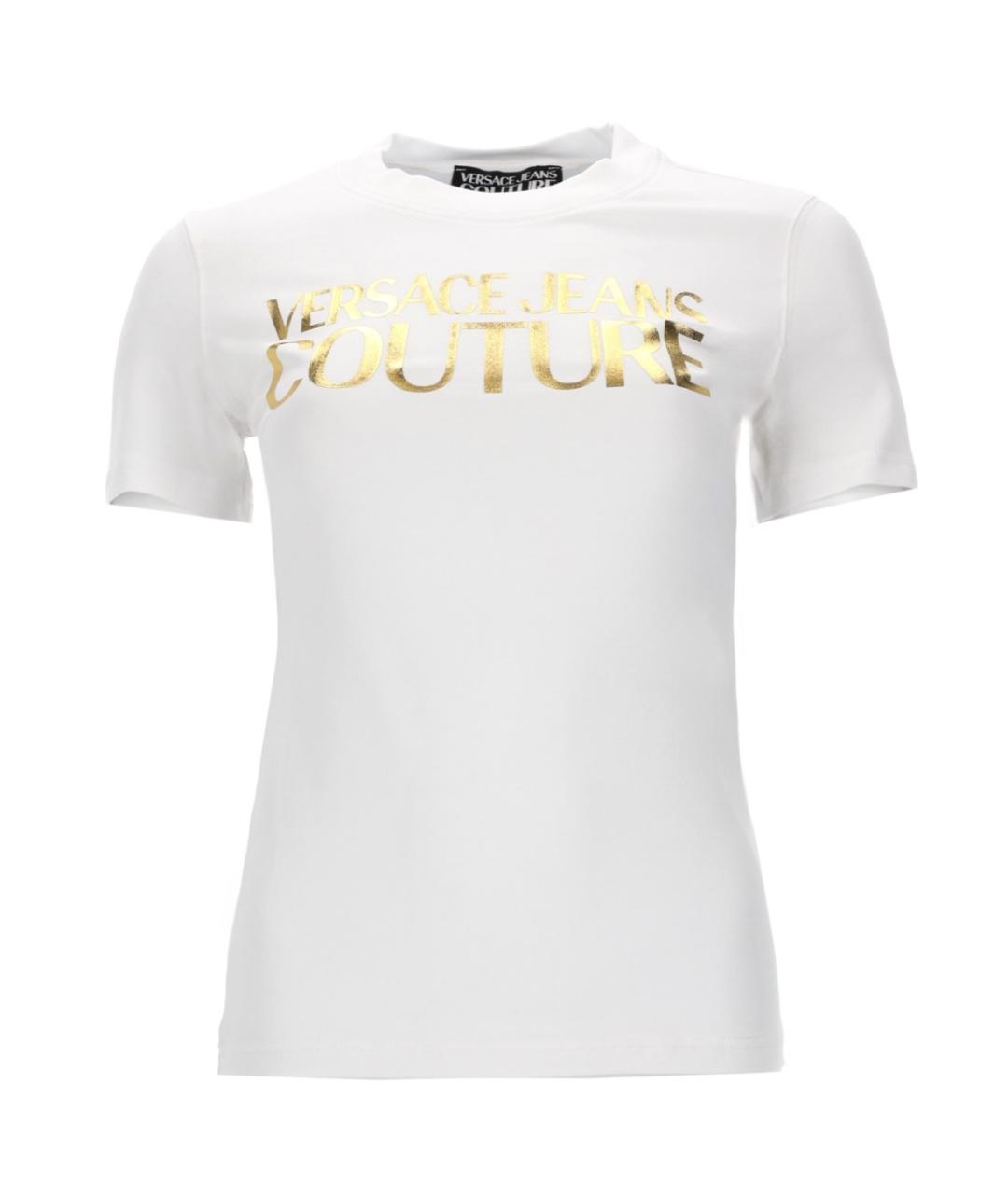 VERSACE JEANS COUTURE Белая хлопковая футболка, фото 1