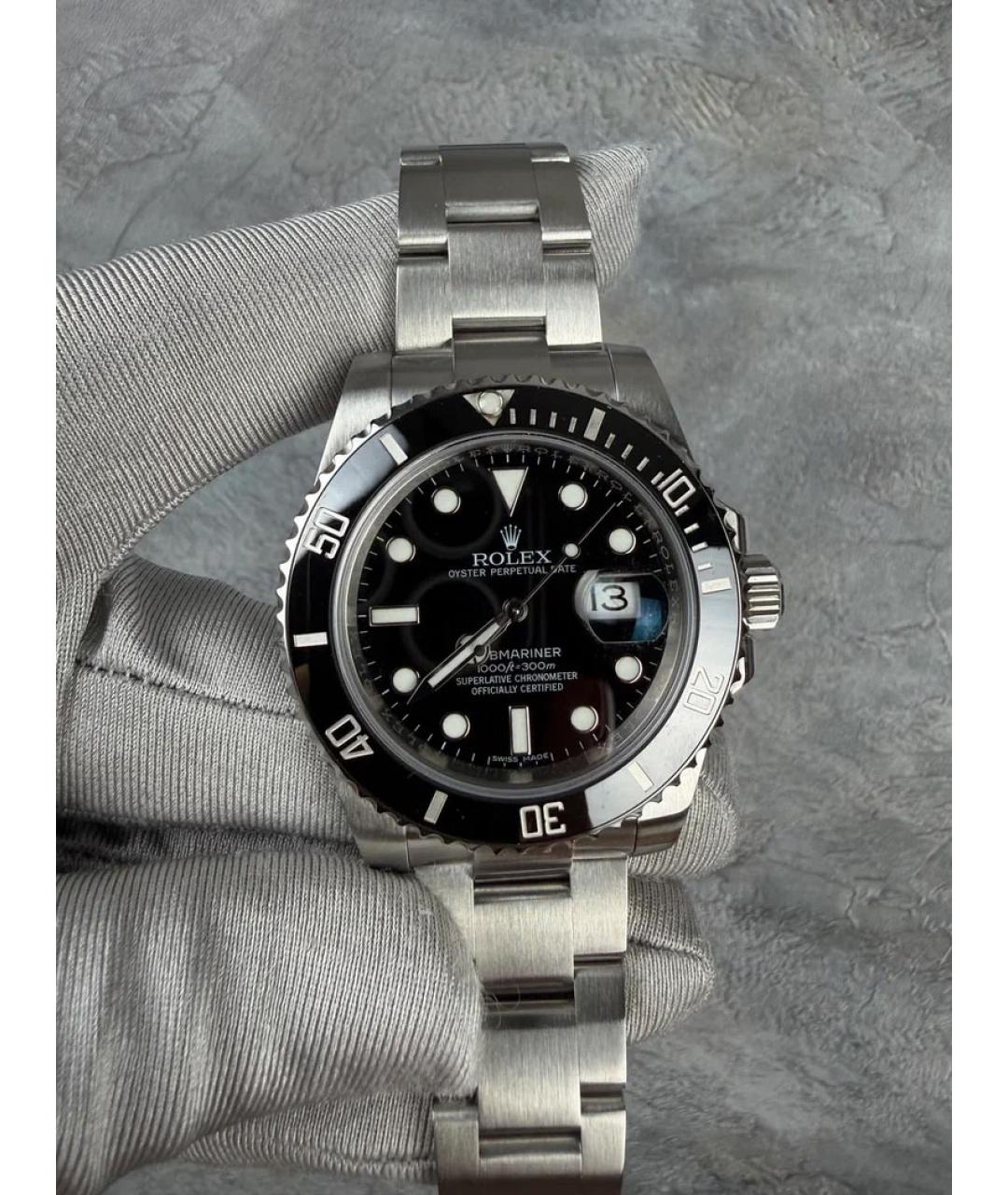 ROLEX Черные часы, фото 2