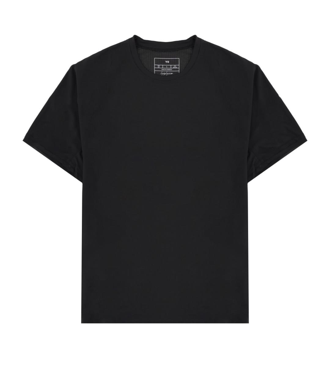 Y-3 Черная вискозная футболка, фото 1