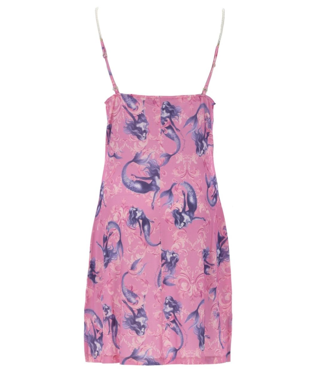 VERSACE JEANS COUTURE Розовое вискозное повседневное платье, фото 2