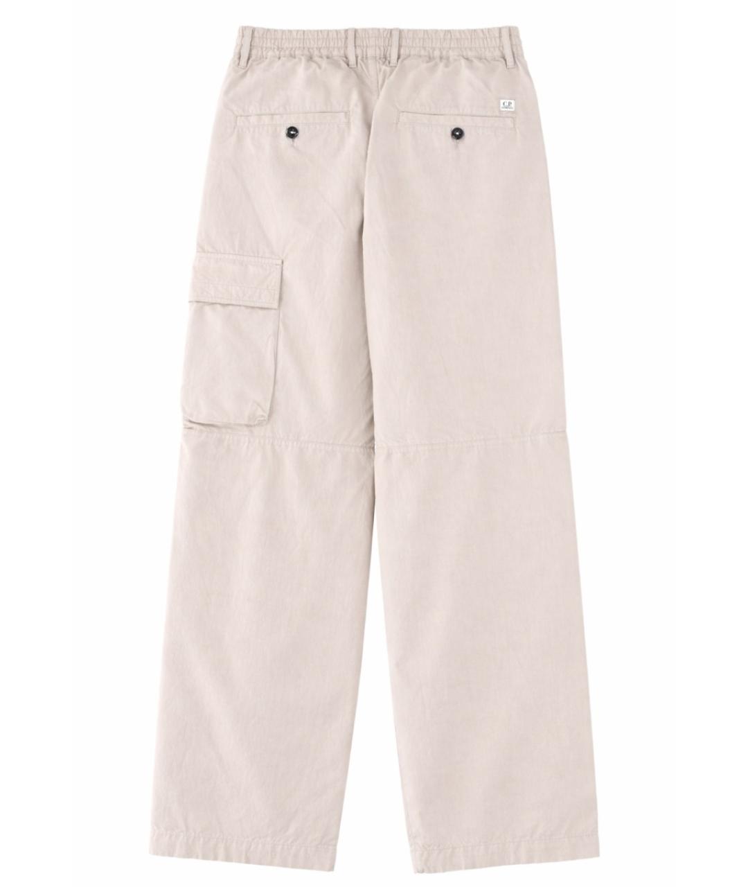 CP COMPANY Бежевые хлопковые повседневные брюки, фото 2