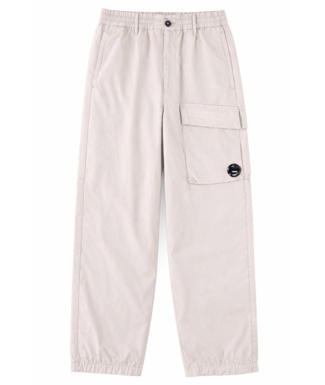CP COMPANY Бежевые хлопковые повседневные брюки, фото 1