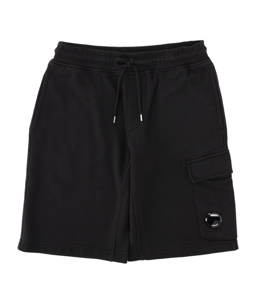 CP COMPANY Черные хлопковые шорты, фото 1