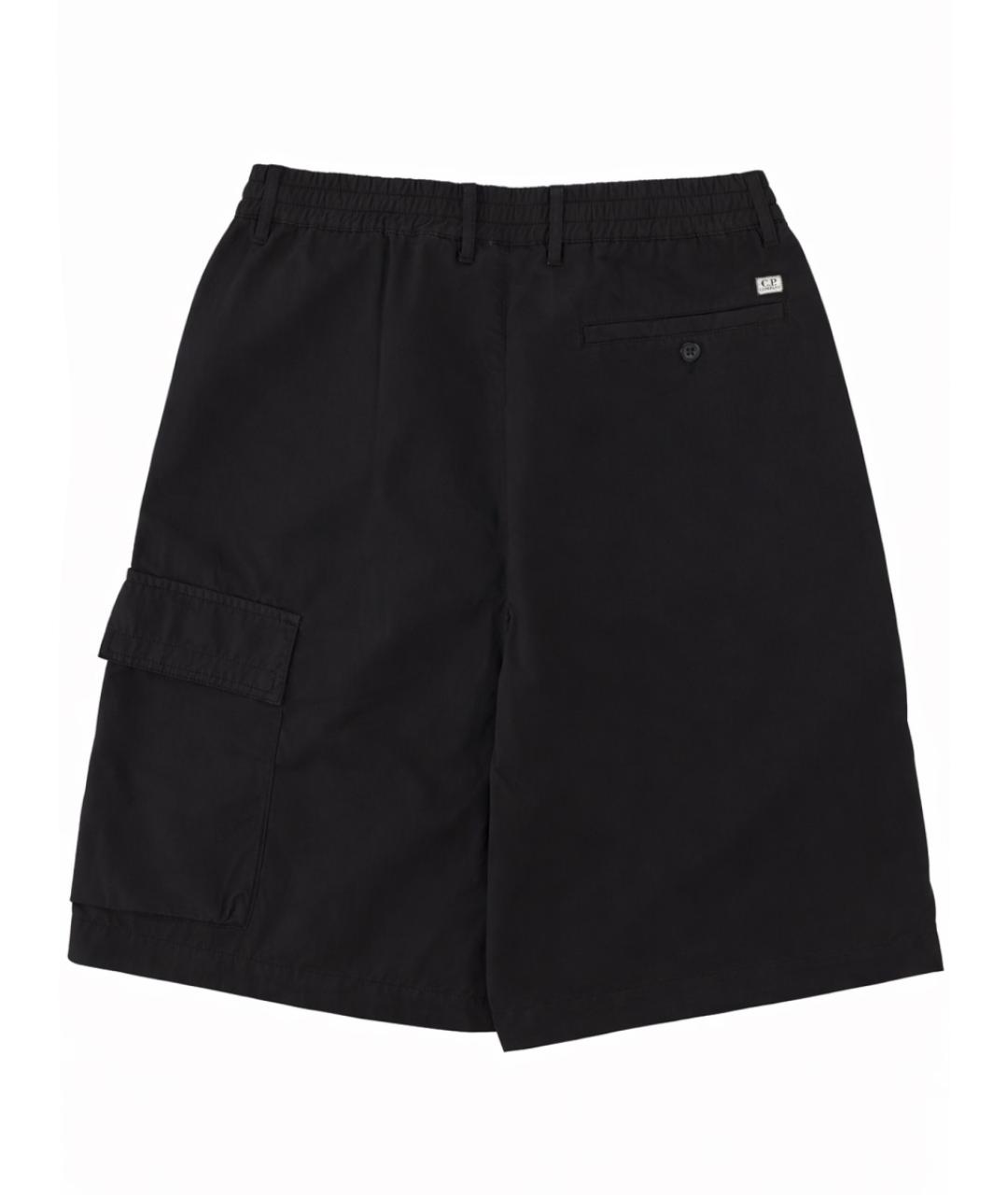 CP COMPANY Черные хлопковые шорты, фото 2