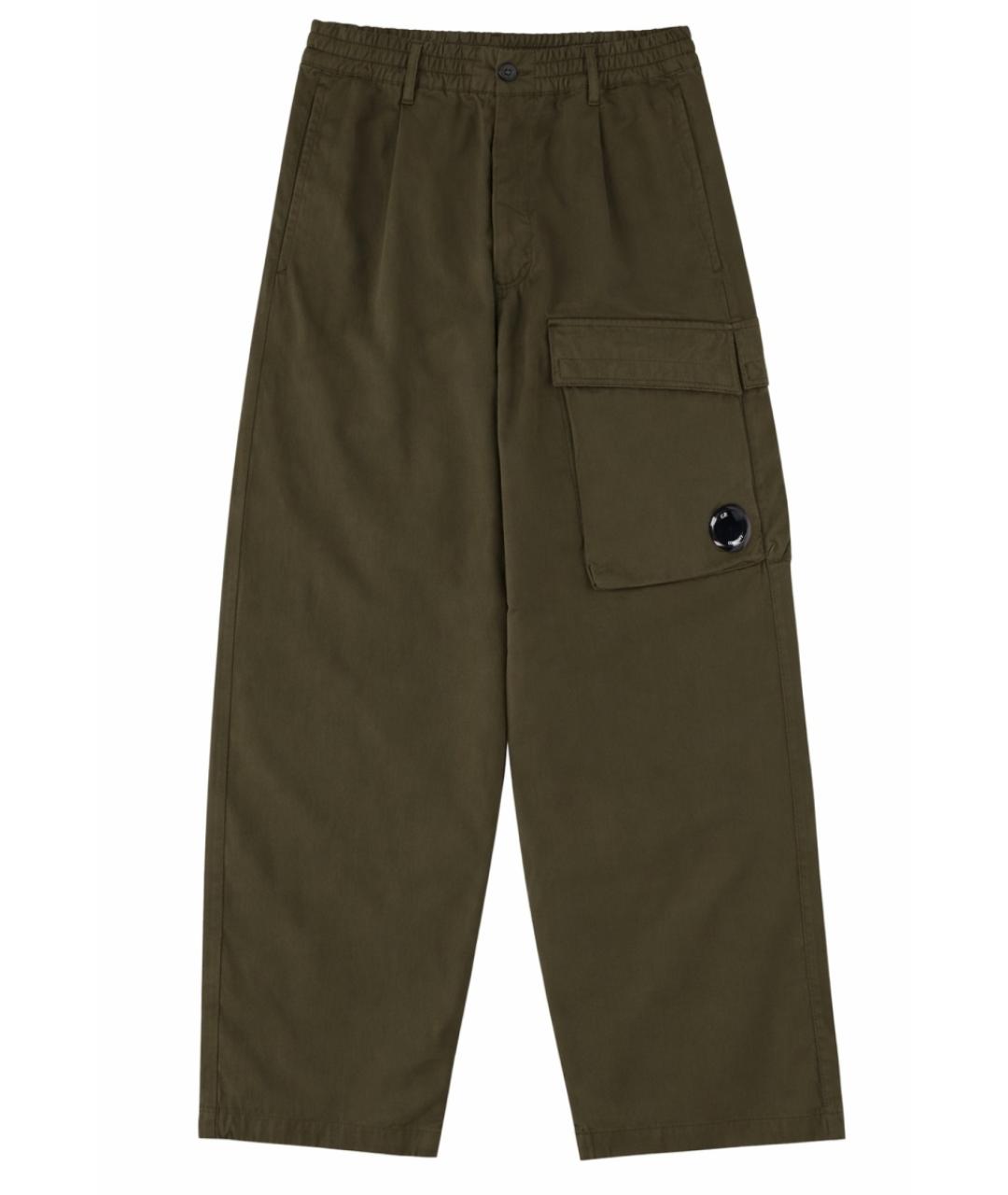 CP COMPANY Зеленые хлопковые повседневные брюки, фото 1