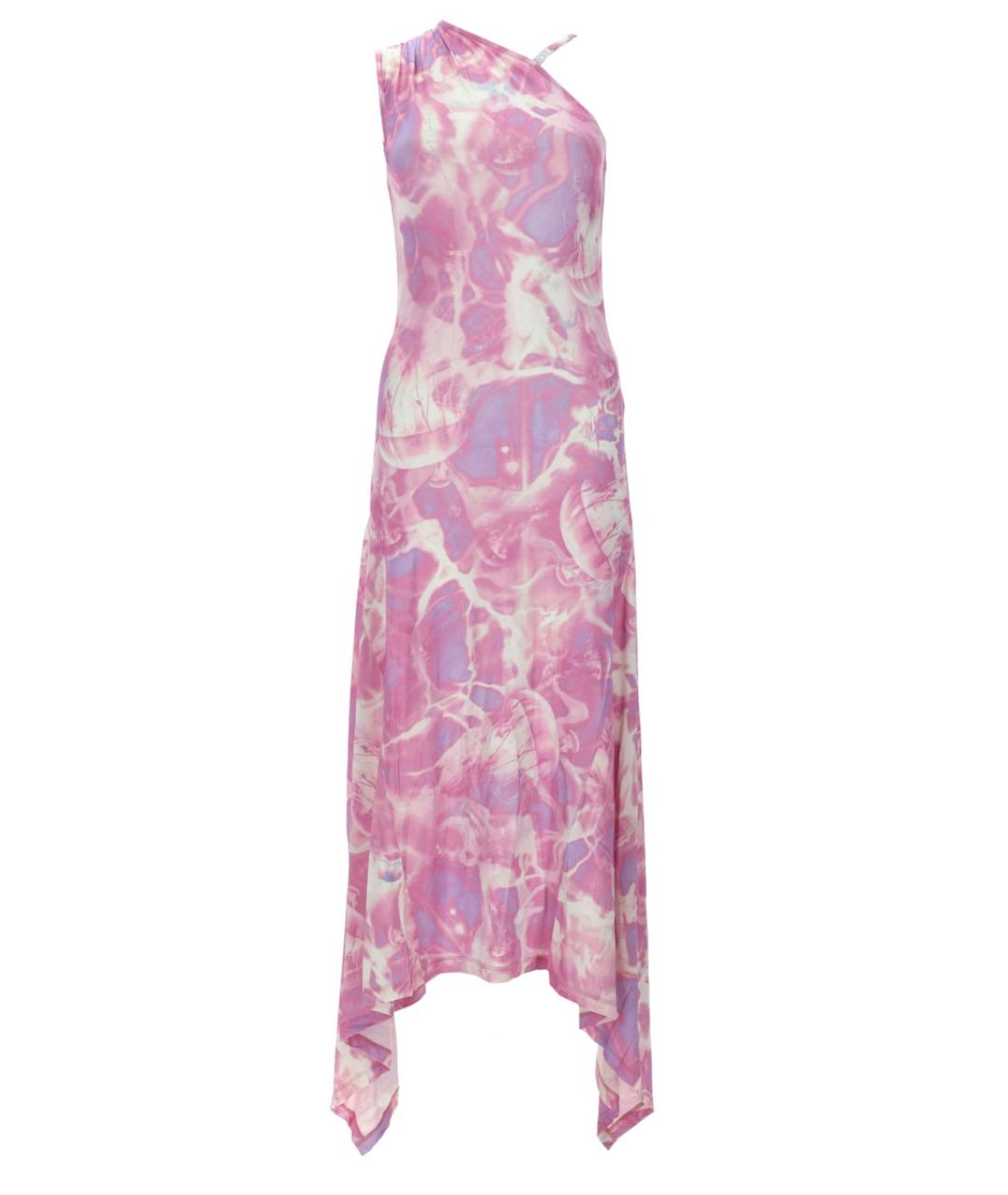 VERSACE JEANS COUTURE Розовое вискозное повседневное платье, фото 1