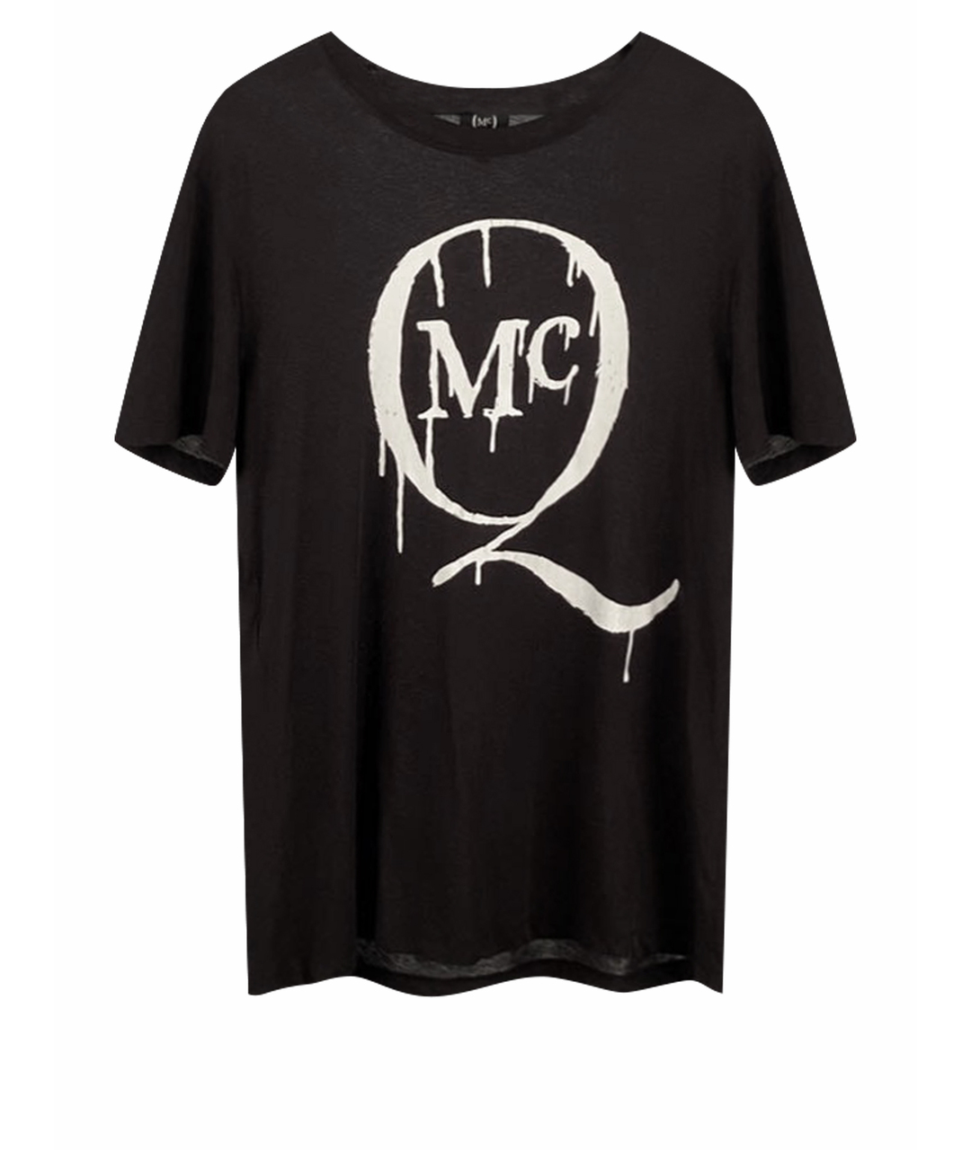 MCQ ALEXANDER MCQUEEN Черная хлопковая футболка, фото 1