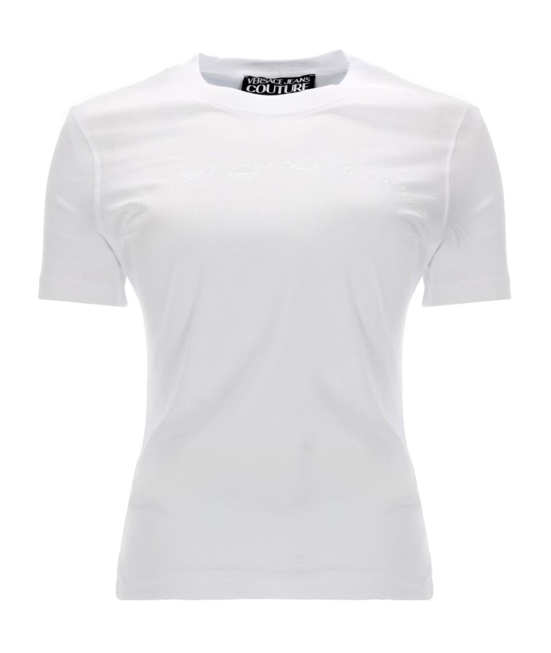 VERSACE JEANS COUTURE Белая хлопковая футболка, фото 1
