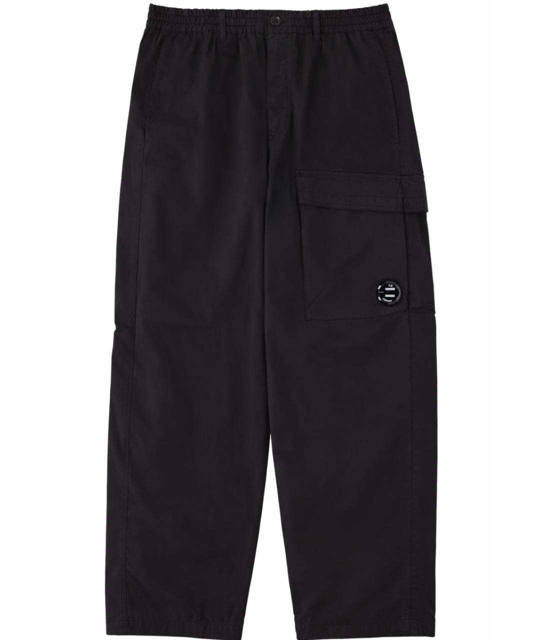 CP COMPANY Черные хлопковые повседневные брюки, фото 1