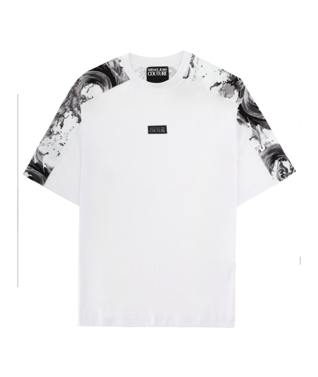 VERSACE JEANS COUTURE Белая хлопковая футболка, фото 3