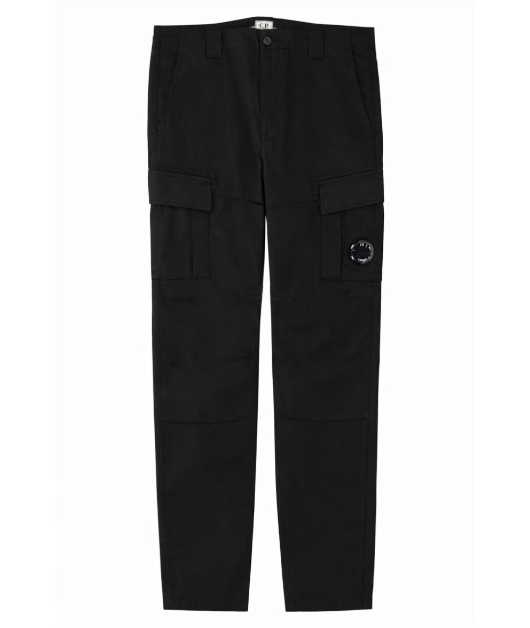 CP COMPANY Черные хлопковые повседневные брюки, фото 1