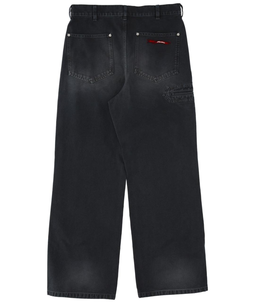 MARNI Черные хлопковые прямые джинсы, фото 2