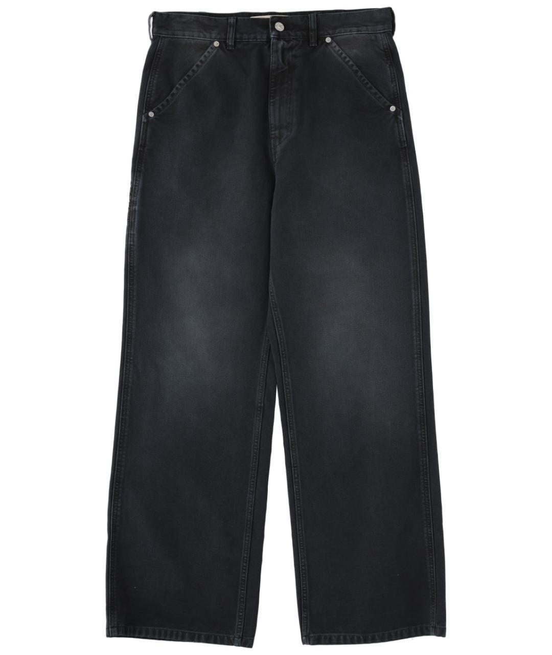 MARNI Черные хлопковые прямые джинсы, фото 1