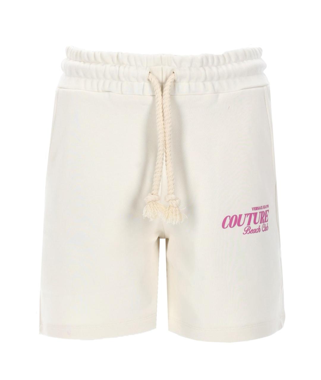 VERSACE JEANS COUTURE Белые хлопковые шорты, фото 1