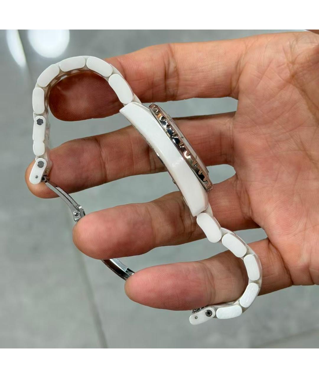 CHANEL Белые керамические часы, фото 6