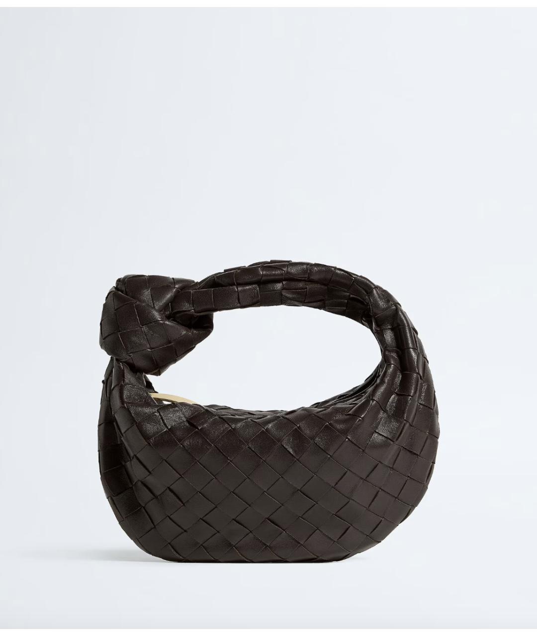 BOTTEGA VENETA Коричневая кожаная сумка через плечо, фото 6