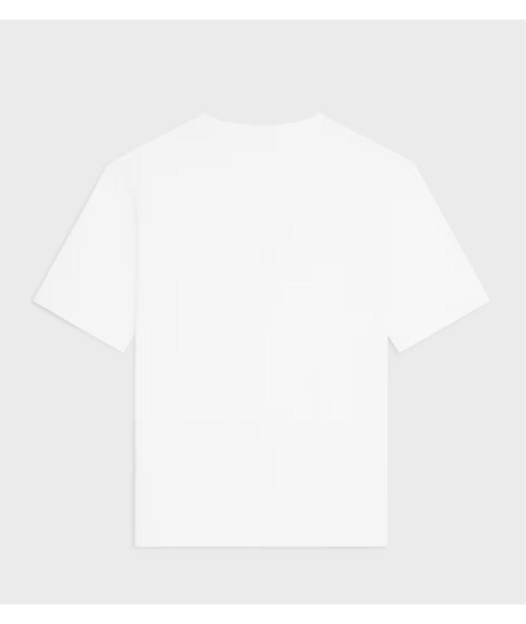 CELINE Белая футболка, фото 2