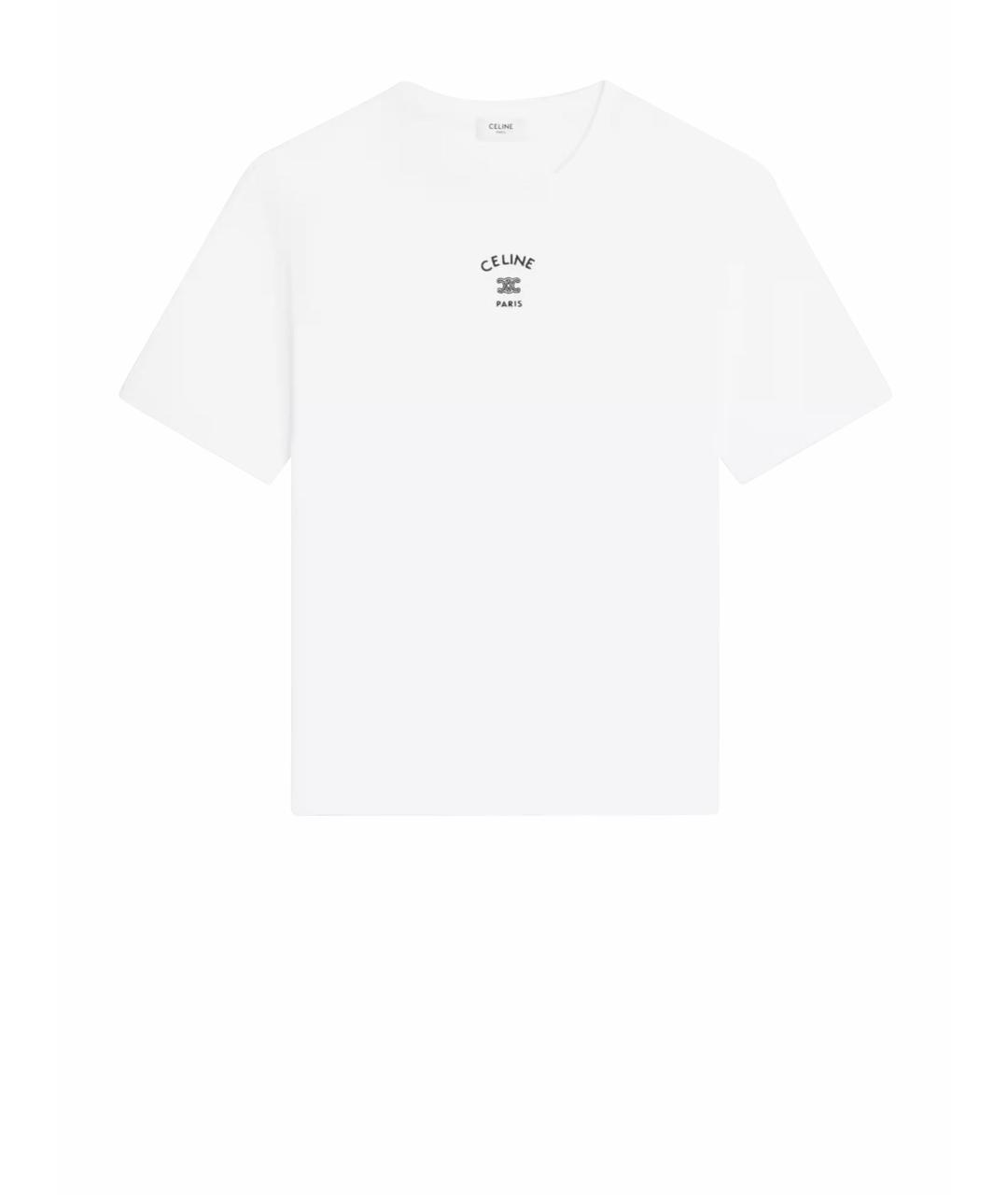 CELINE Белая футболка, фото 1