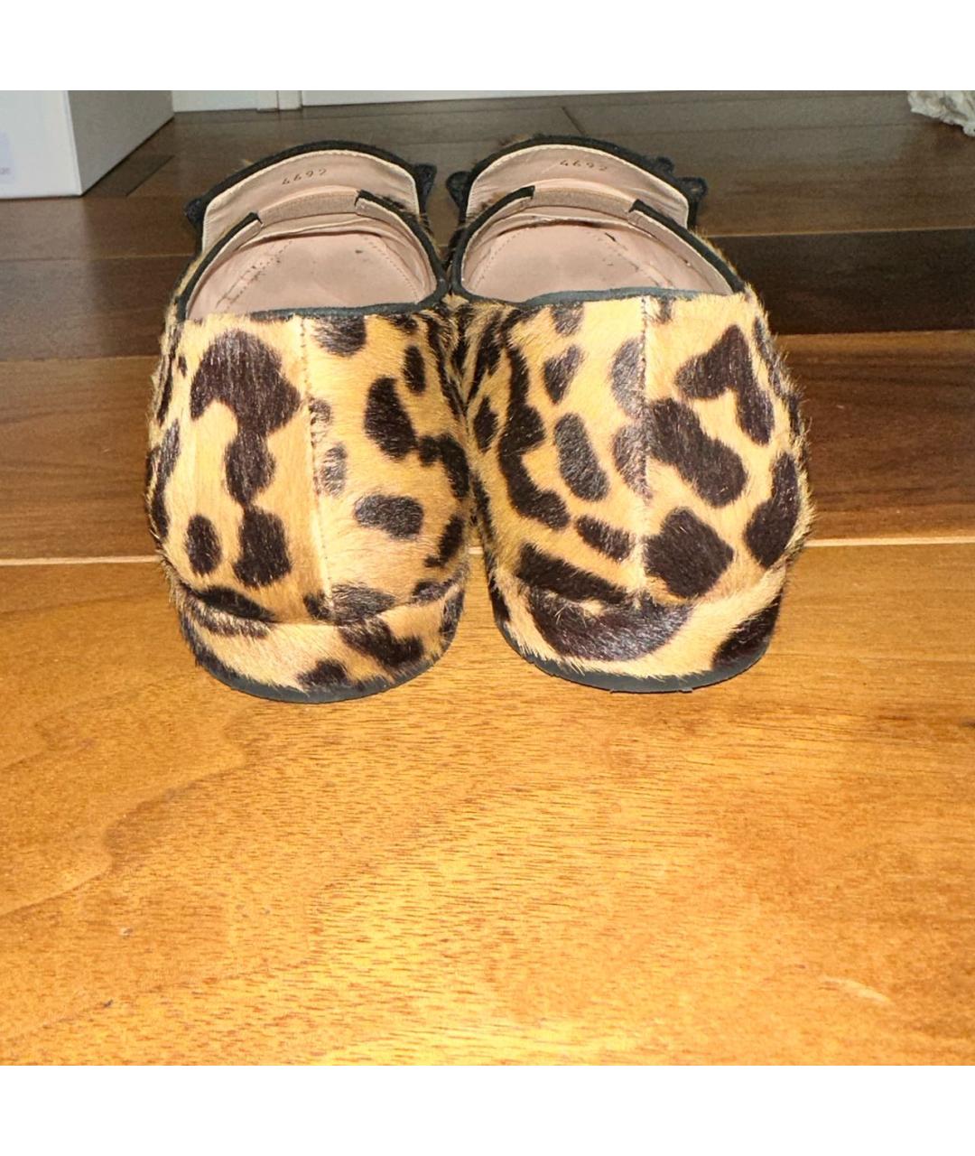 MIU MIU Коричневые кожаные лоферы, фото 3