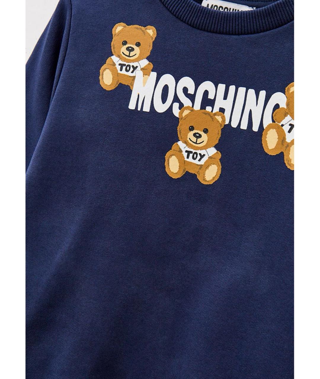 MOSCHINO KIDS Синий хлопковый комплект, фото 3