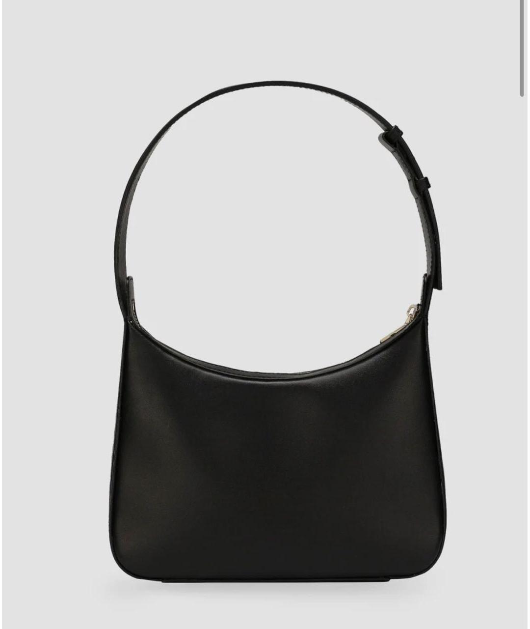 DOLCE&GABBANA Черная кожаная сумка с короткими ручками, фото 3