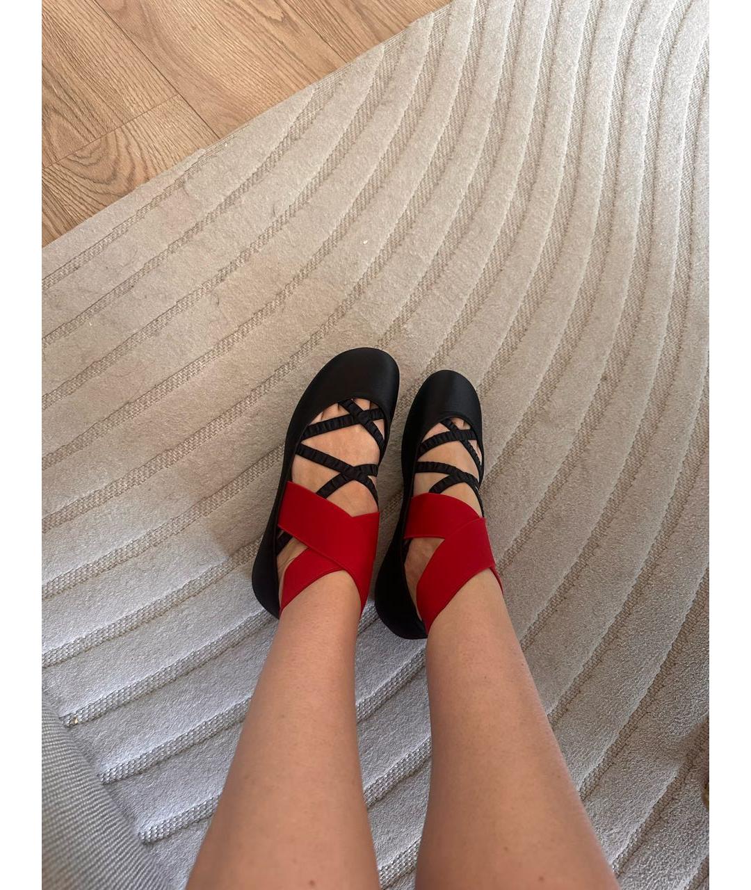 CHRISTIAN DIOR Черные текстильные балетки, фото 5