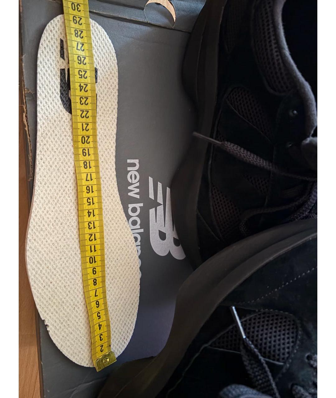 NEW BALANCE Черные замшевые низкие кроссовки / кеды, фото 6