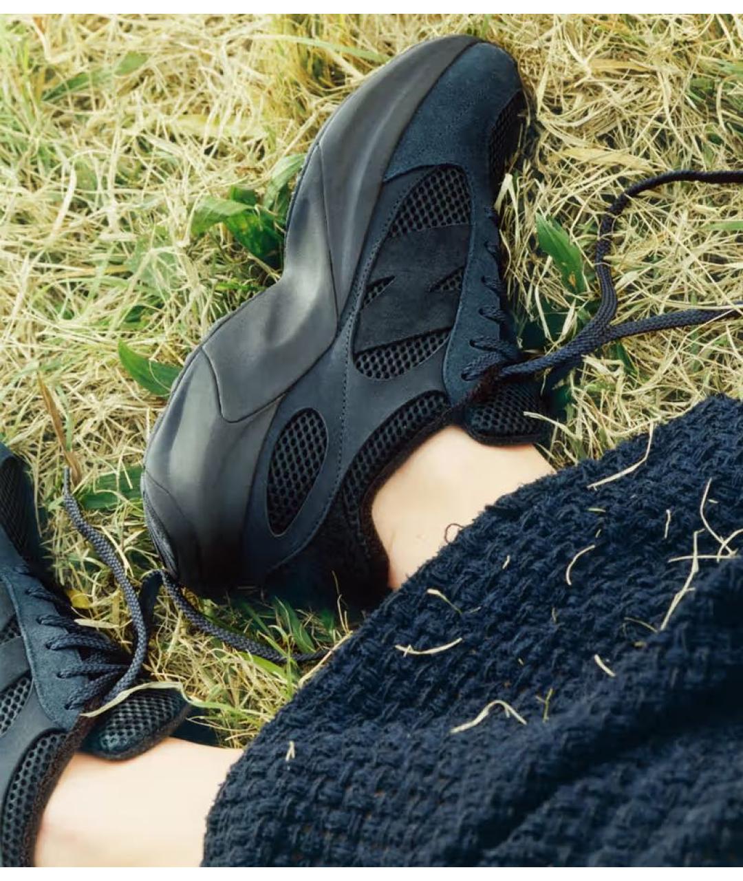 NEW BALANCE Черные замшевые низкие кроссовки / кеды, фото 8