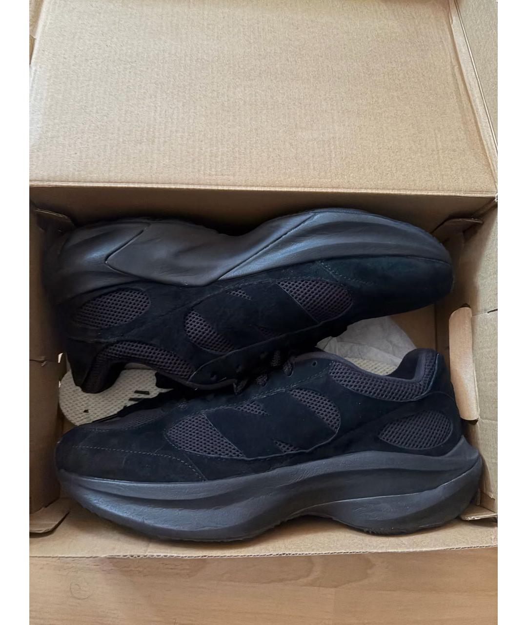 NEW BALANCE Черные замшевые низкие кроссовки / кеды, фото 4