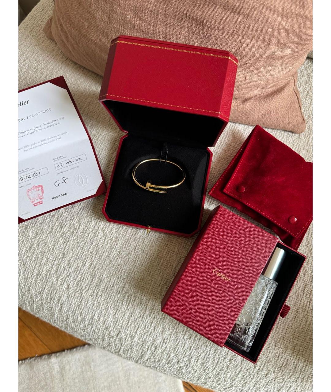 CARTIER Золотой браслет из желтого золота, фото 7