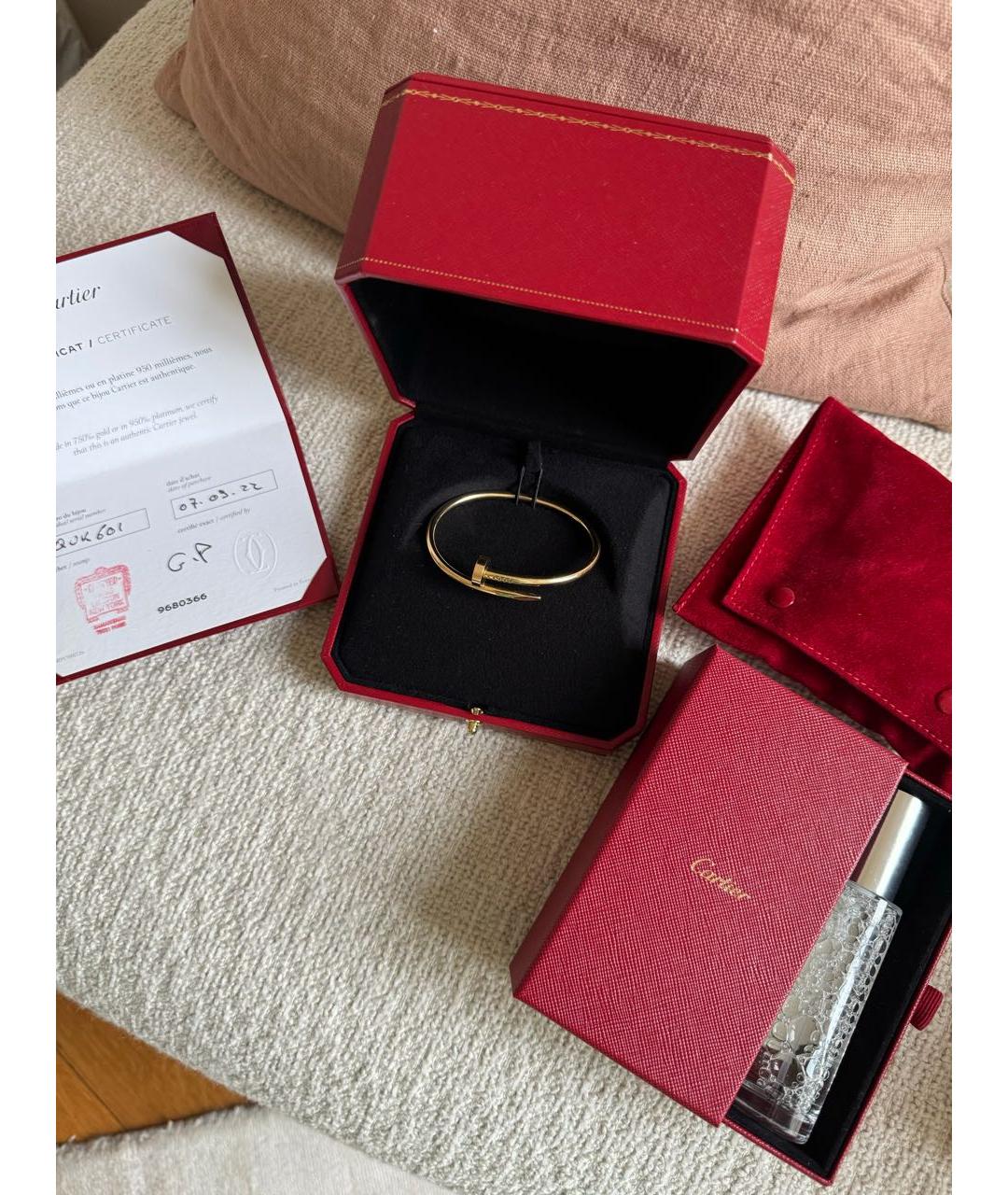 CARTIER Золотой браслет из желтого золота, фото 2