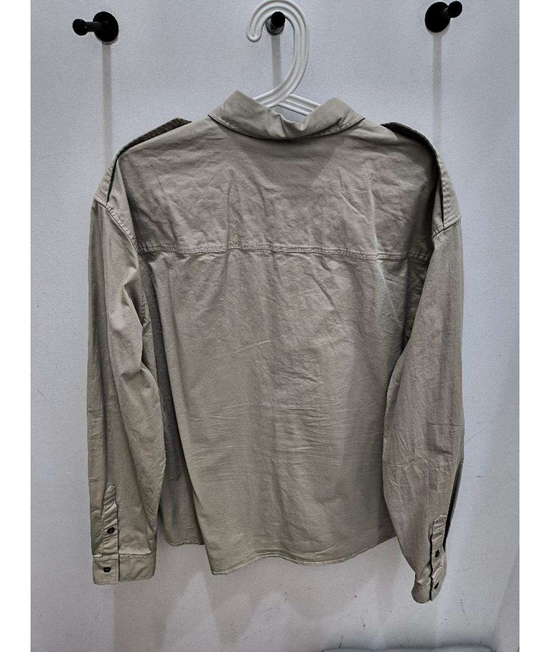 DSQUARED2 Бежевая хлопковая кэжуал рубашка, фото 2