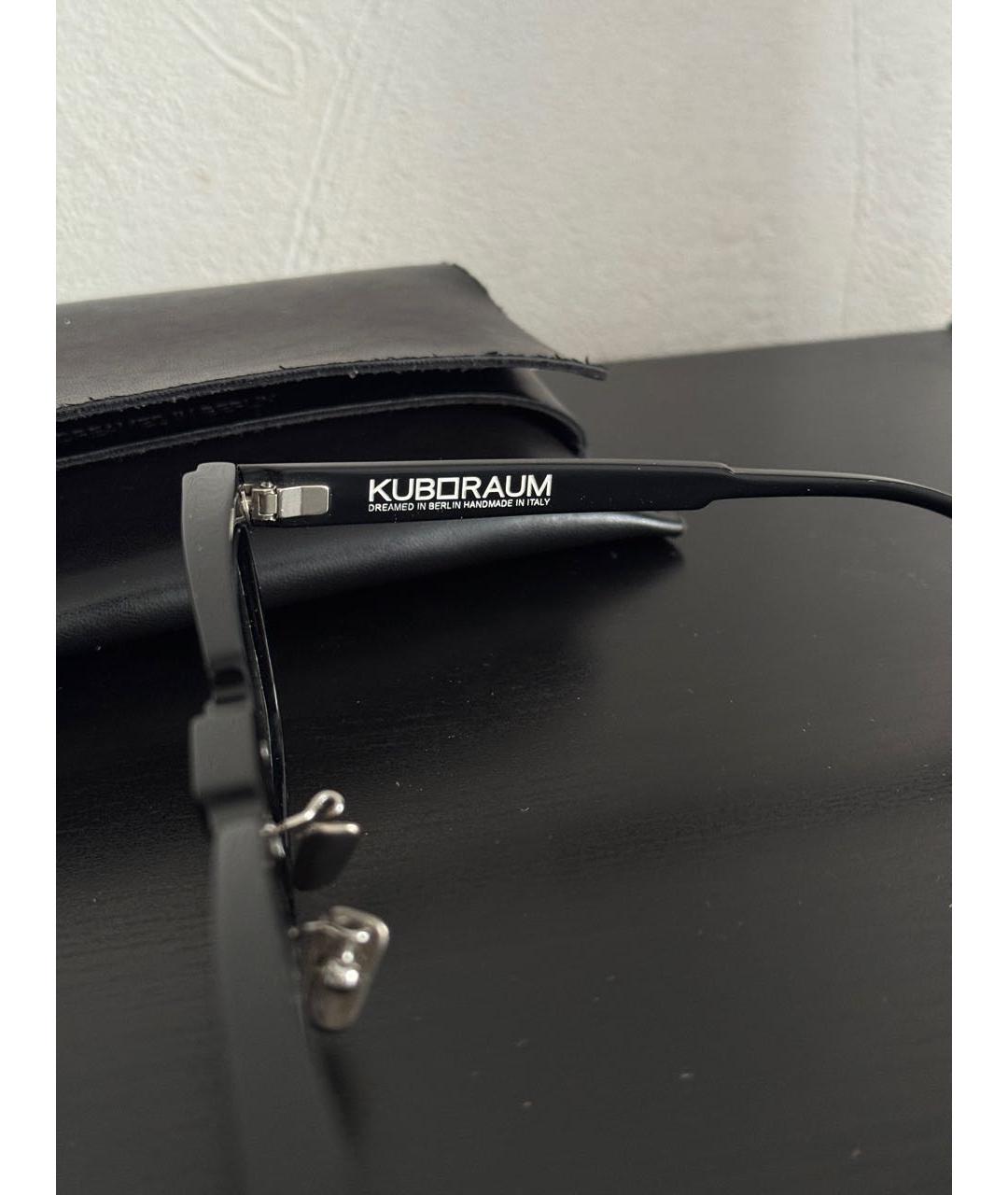 KUBORAUM Черные пластиковые солнцезащитные очки, фото 4