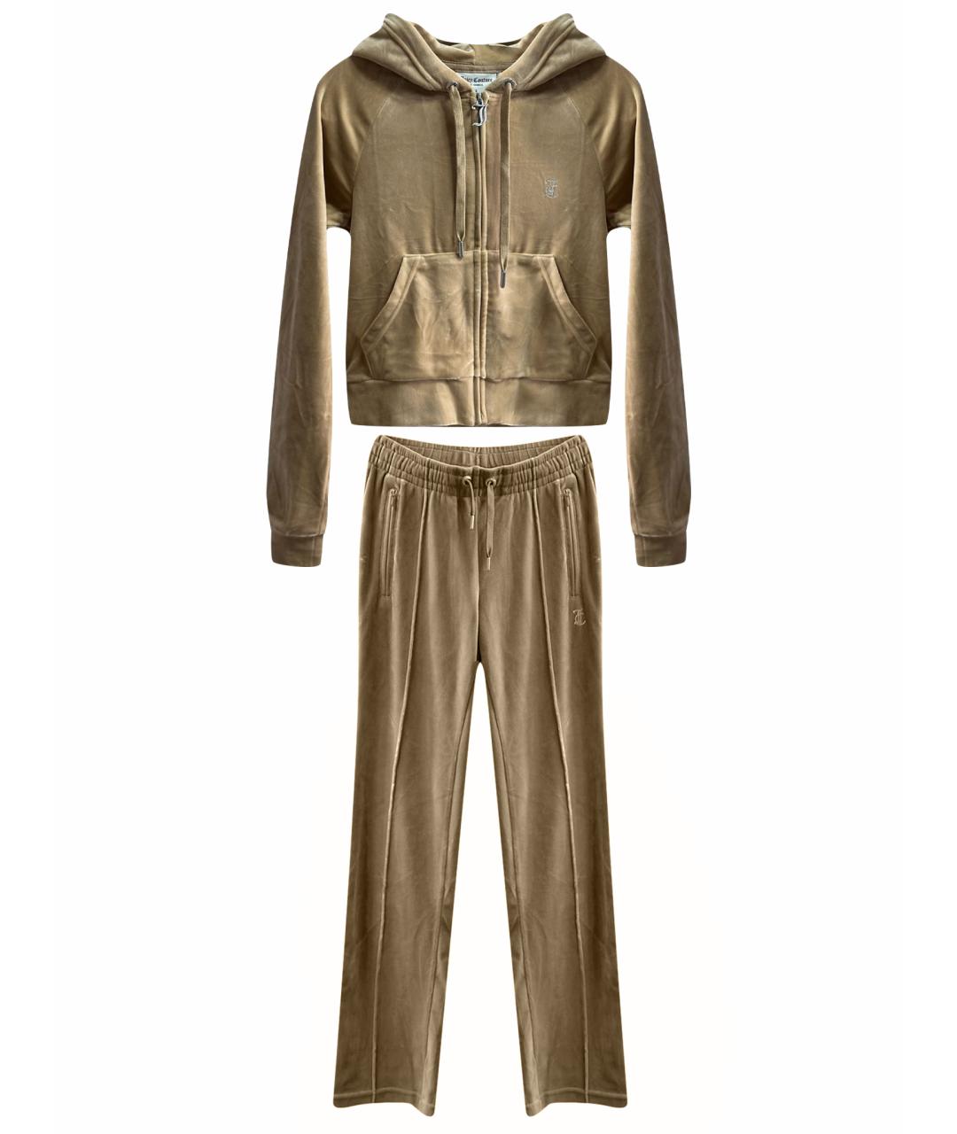 JUICY COUTURE Фиолетовый велюровый спортивные костюмы, фото 1