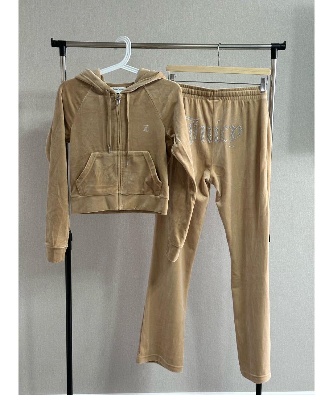 JUICY COUTURE Фиолетовый велюровый спортивные костюмы, фото 2