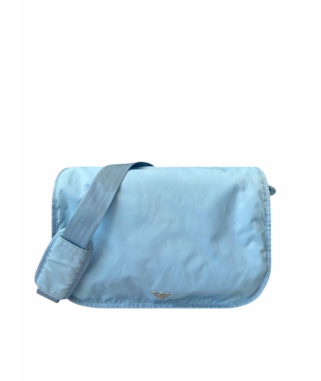 EMPORIO ARMANI Голубая дорожная/спортивная сумка, фото 1