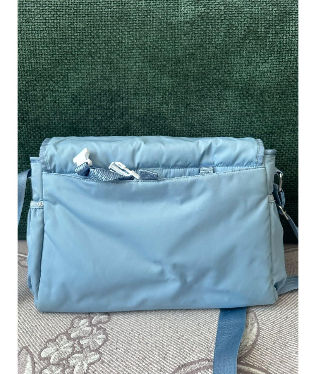 EMPORIO ARMANI Голубая дорожная/спортивная сумка, фото 8