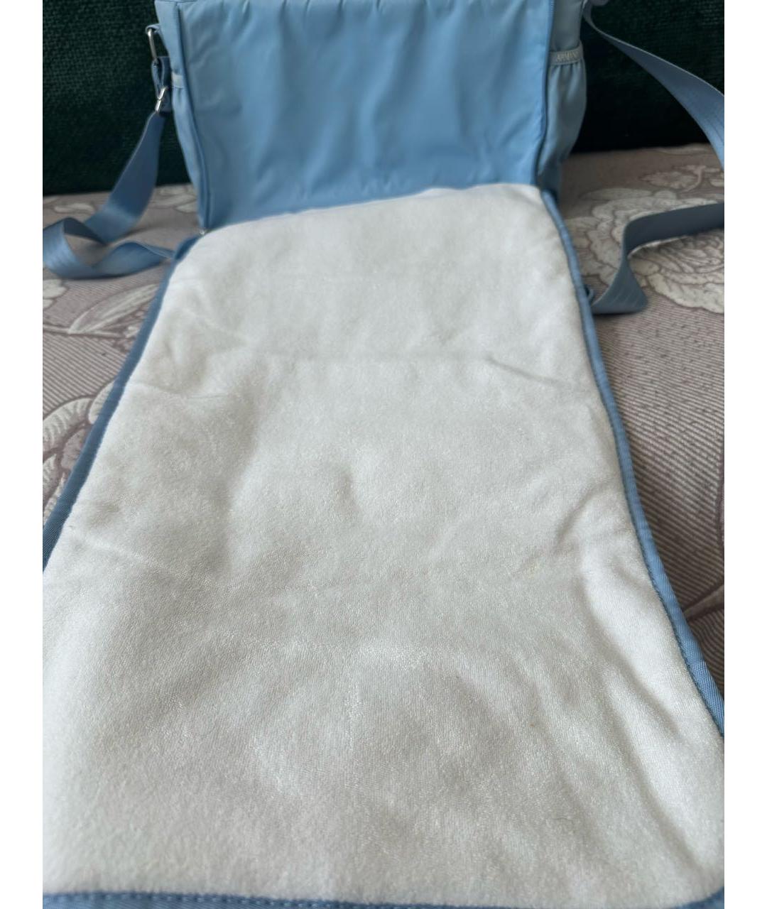 EMPORIO ARMANI Голубая дорожная/спортивная сумка, фото 5