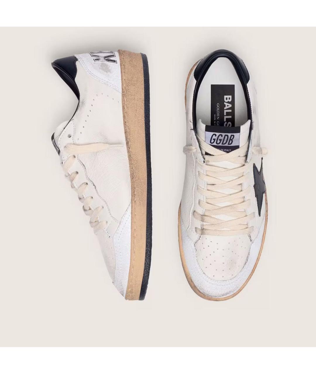 GOLDEN GOOSE DELUXE BRAND Белые кожаные кеды, фото 3