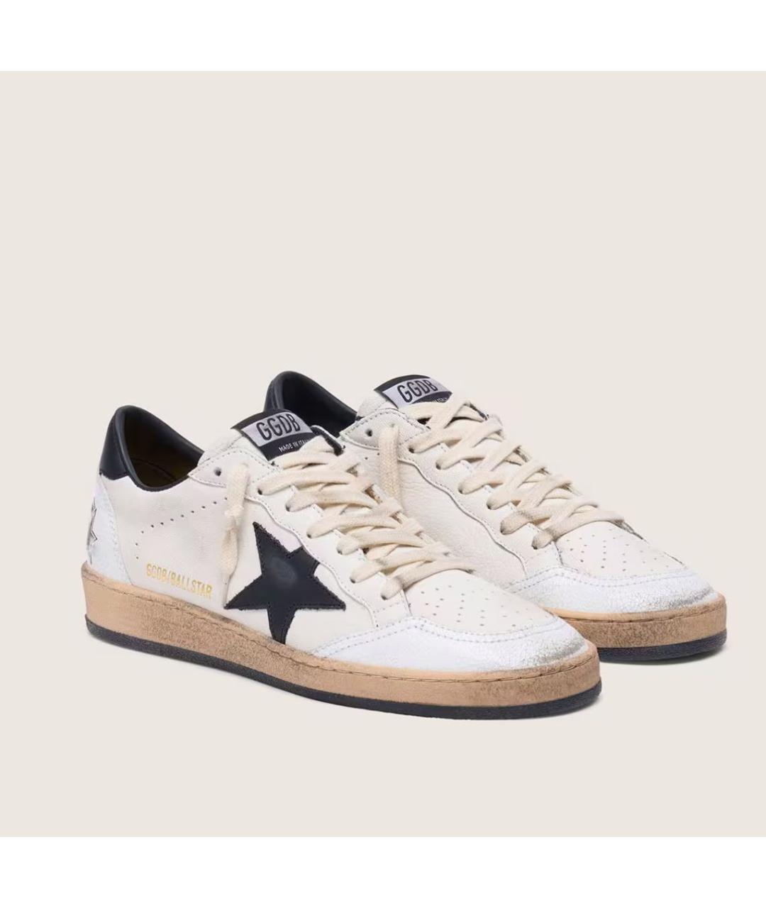 GOLDEN GOOSE DELUXE BRAND Белые кожаные кеды, фото 2