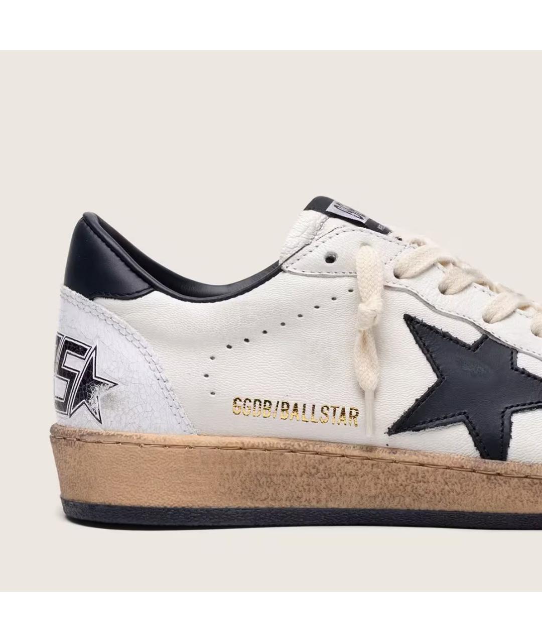 GOLDEN GOOSE DELUXE BRAND Белые кожаные кеды, фото 4