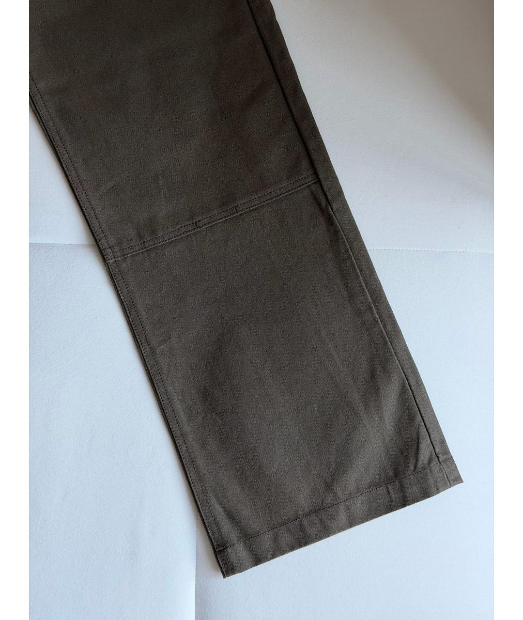 CHROME HEARTS Коричневые хлопковые прямые джинсы, фото 8