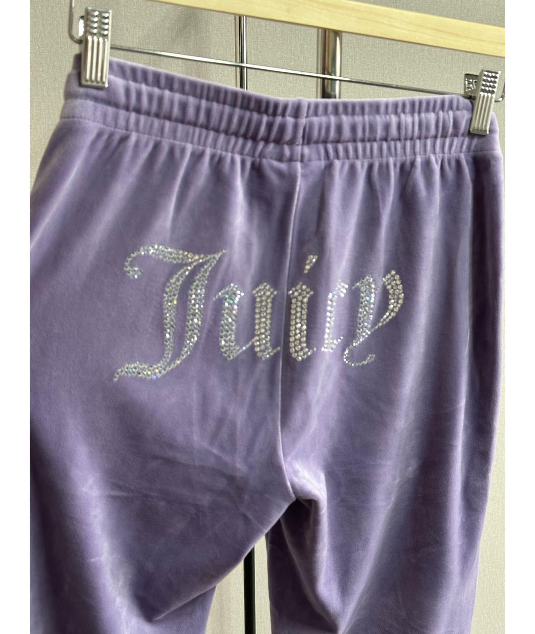 JUICY COUTURE Фиолетовый велюровый спортивные костюмы, фото 6