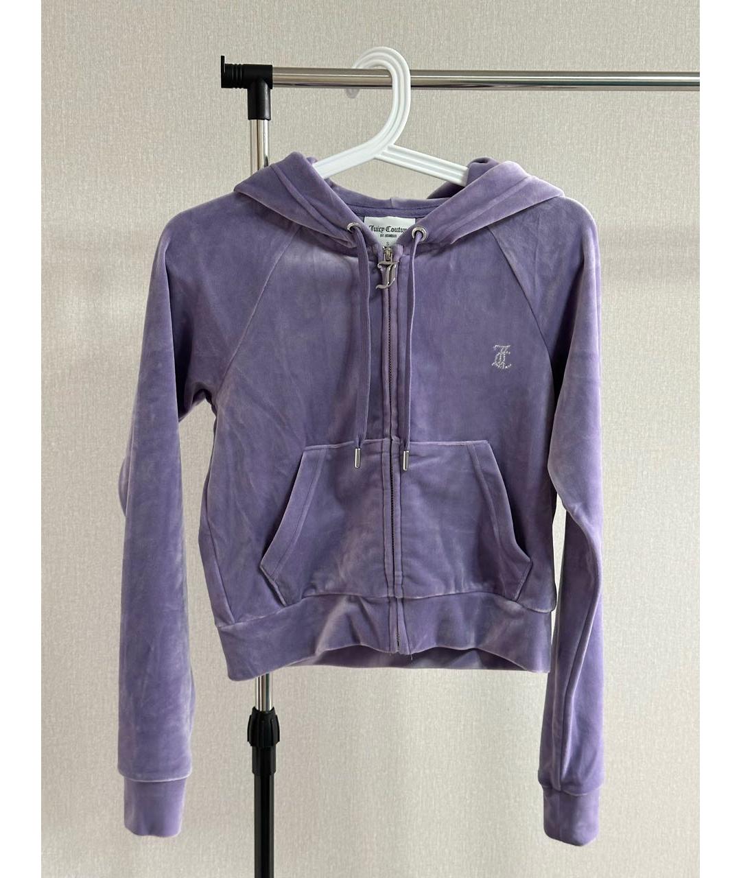JUICY COUTURE Фиолетовый велюровый спортивные костюмы, фото 2