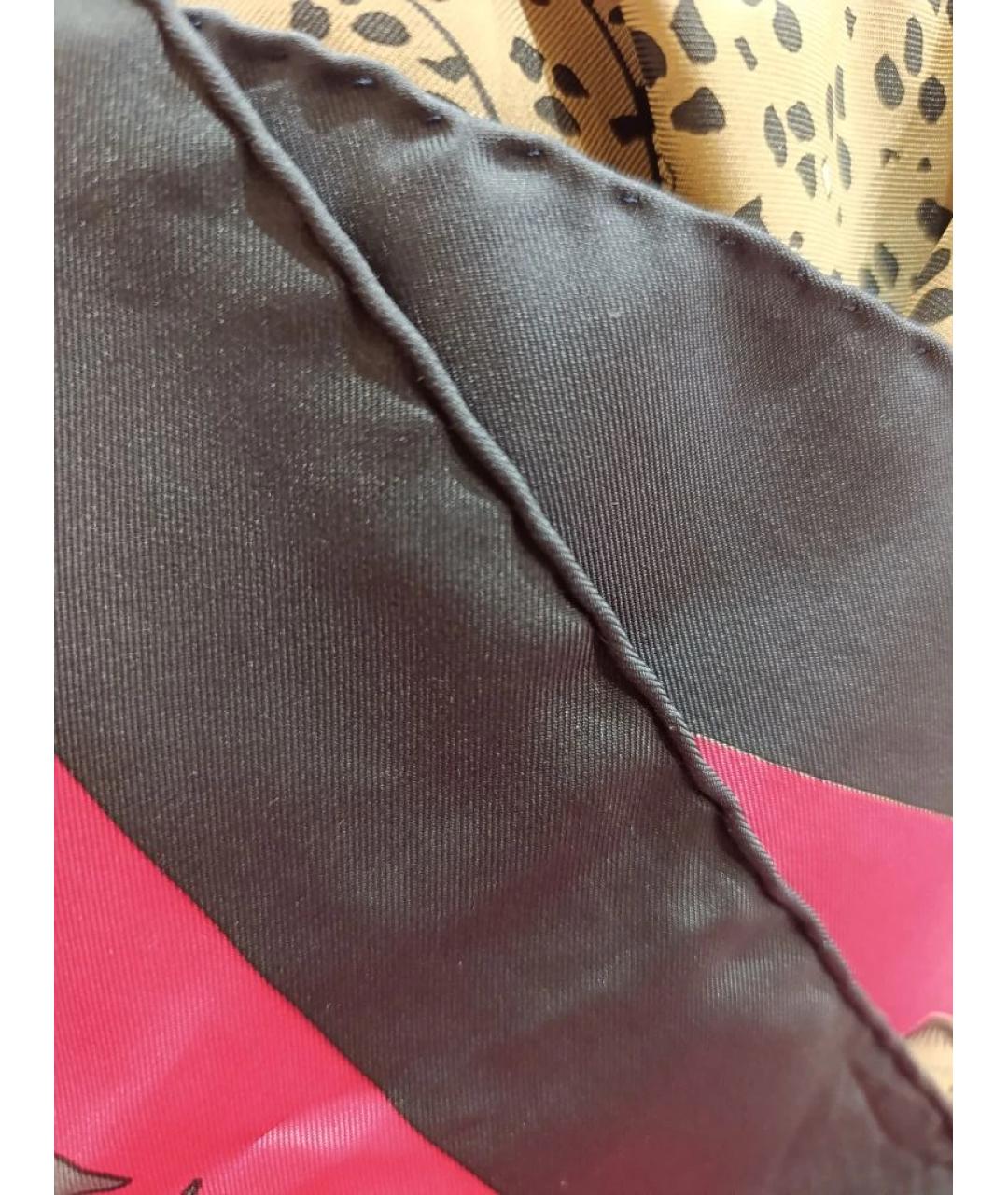 HERMES Розовый шелковый платок, фото 3