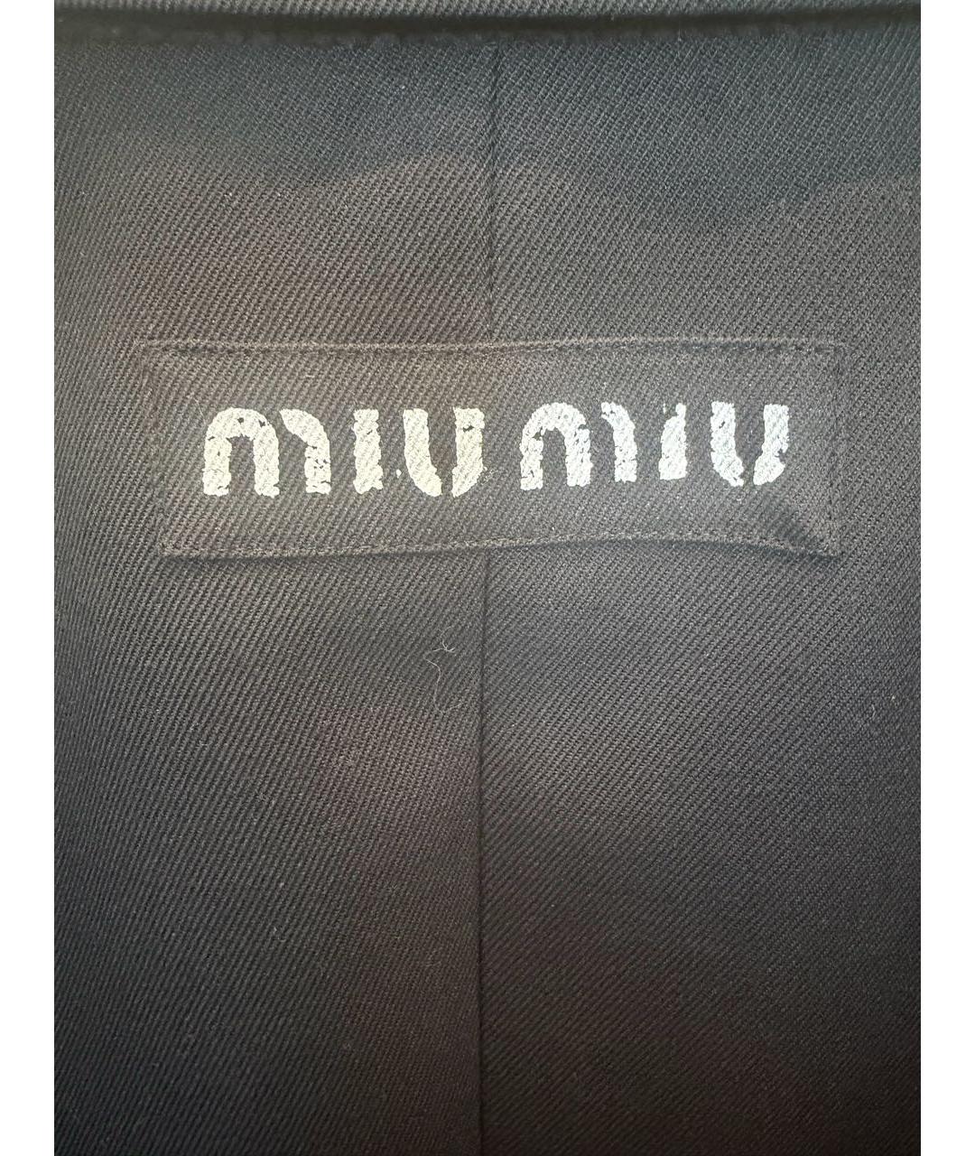 MIU MIU Черный жакет/пиджак, фото 3