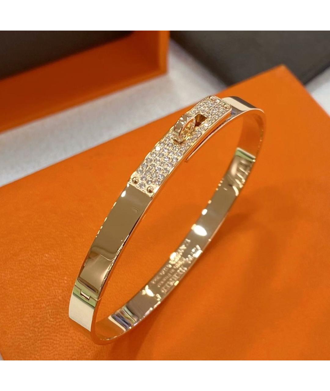 HERMES Розовый браслет из розового золота, фото 3