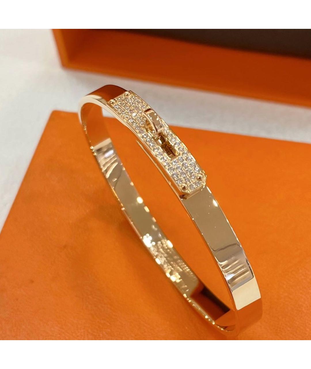 HERMES Розовый браслет из розового золота, фото 4