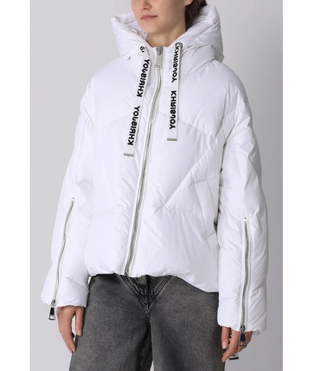 KHRISJOY Белый полиэстеровый пуховик, фото 8