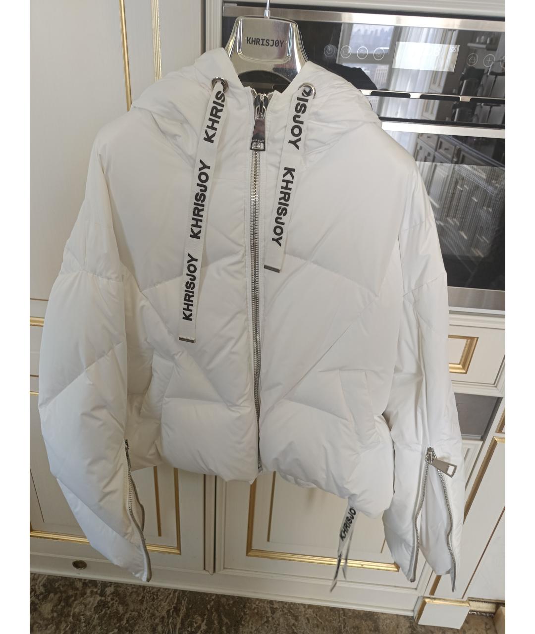 KHRISJOY Белый полиэстеровый пуховик, фото 10